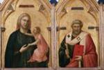 Madonna and Child with St. Nicholas, St. John the Evangelist, St. Peter and St. Benedict (detail) Badia Polyptych