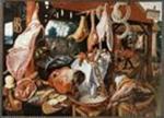 A Meat Stall with the Holy Family Giving Alms Butcher's Stall by Unknown