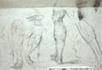 Set of Drawings underneath the Medici Chapel, San Lorenzo, Florence. These drawings were done while Michelangelo was hiding from the Medici force after the siege of Florence and were only discovered in 1975