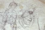 Set of Drawings underneath the Medici Chapel, San Lorenzo, Florence. These drawings were done while Michelangelo was hiding from the Medici force after the siege of Florence and were only discovered in 1975