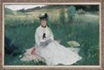 The Artist's Sister, Mme. Pontillon, Seated on Grass