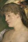 Blond Girl with Bare Breasts (detail)