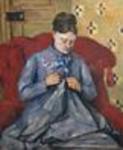 Madame Cezanne Sewing