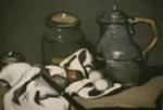 Still Life with Tea Kettle and White Cloth