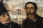 Portrait of Degas and Valernes (detail) Degas and Evariste de Valernes, Painter and a Friend of the Artist