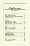 SFRA newsletter: No. 161 (October, 1988) by Science Fiction Research Association