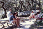 Six People Sit in Outdoor Circle at Shangri-La Retreat by University of South Florida