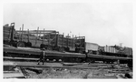 Railroad Car with Wooden Forms, B by Unknown