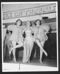 Three Chorus Girls in Sex on the Half Shell Performance