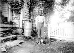 African American boy outside of the Slaymaker home by Archibald Clarke Slaymaker