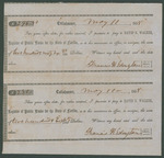 Three Promissory Notes by Francis H. Ederington to David S. Walker, Noted as Paid by Francis H. Ederington