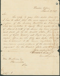 Letter to W.H. Mein from Pension Office in Washington -- Bounty Land for Service in Indian War of 1849 by Pension Office