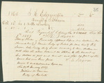 Receipt of Payment to Ederington & Wall from F.E. Saxon by Francis H. Ederington