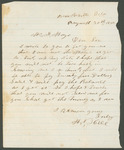 Letter from M.N. Hill to Anderson Mayo, Debt by M.N. Hill