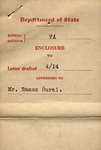 Letter, 1937 Apr. 14, Washington, D.C., to Ramón Oural, enclosure sheet