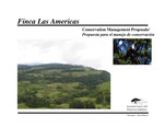 Finca las Americas conservation management program [PowerPoint], 2003
