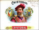 The Cristobal cigar label from the Lady Diana Cigar Company.
