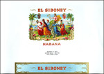 The El Siboney Cigar label of Franciso Alvarez and Company.
