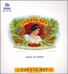 The La Flor de Cuesta -Rey cigar label awarded a gold medal at the Panama-Pacific Exposition 1915.