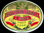 A Nail tag label for the Perfecto Garcia Company.