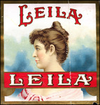 The Outer label for the "Leila" cigar brand of Miguel Suarez Cigar Company.