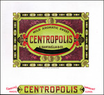 Two cigar labels for the Centropolis brand of A. Santaella Cigar Company.