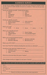 Audience Survey: 8th Annual International Gay and Lesbian Pride Film Festival, 1997 by Friends of the Festival, Inc.