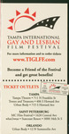 Brochure: 14th Annual Tampa International Gay & Lesbian Film Festival, October 2-12, 2003 by Friends of the Festival, Inc.