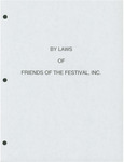 Bylaws of Friends of the Festival, Inc. by Friends of the Festival, Inc.