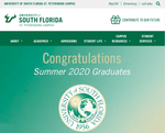 Website USF St. Petersburg campus July 2020