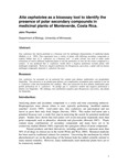 Atta cephalotes as a bioassay tool to identify the presence of polar secondary compounds in medicinal plants of Monteverde, Costa Rica
