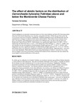 The effect of abiotic factors on the distribution of Cerrorchestia hyloraina (Taltridae) above and below the Monteverde Cheese Factory