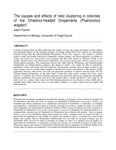 The causes and effects of nest clustering in colonies of the chestnut-headed oropendola (Psarocolius wagleri)