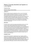 Effects of Cecropia obtusifolia leaf ingestion on lung capacity