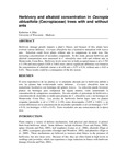 Herbivory and alkaloid concentration in Cecropia obtusifolia (Cecropiaceae) trees with and without ants