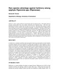 Rar especies advantage against herbivory among epiphyte Peperomia spp. (Piperaceae)