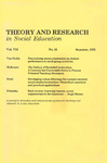 Theory and Research in Social Education, Volume 7, No. 2, Summer 1979 by Thomas S. Popkewitz