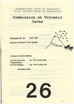 UIS Commission on Volcanic Caves Newsletter, No. 26, April 2000
