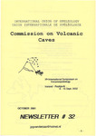 UIS Commission on Volcanic Caves Newsletter, No. 32, October 2001
