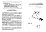 UIS Commission on Volcanic Caves Newsletter, No. 52, August 2008