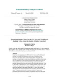 Educational policy analysis archives
