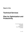 Report of the Technical Services plan for optimization and productivity by Carol Ann Borchert and University of South Florida -- Tampa Library