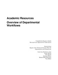 Academic Resources overview of departmental workflows