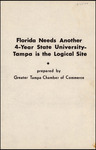 Booklet, Greater Tampa Chamber of Commerce, Florida Needs Another 4-year State University - Tampa is the Logical Site, 1955