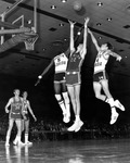 The USF men's basketball team plays the University of Florida, c.1974 by University of South Florida