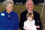 Former Congressman Sam Gibbons with wife and granddaughter