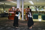 Two Bollywood Dancers, Multicultural Day at the Library, November 18, 2014, I by University of South Florida St. Petersburg. Nelson Poynter Memorial Library