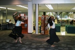 Two Bollywood Dancers, Multicultural Day at the Library, November 18, 2014, Q by University of South Florida St. Petersburg. Nelson Poynter Memorial Library