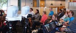 Audience at Faculty Research Lightning Talks, April 23, 2015, E by University of South Florida St. Petersburg. Nelson Poynter Memorial Library