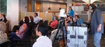 Audience at Faculty Research Lightning Talks, April 23, 2015, G by University of South Florida St. Petersburg. Nelson Poynter Memorial Library
